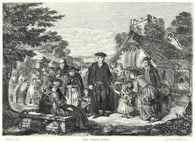 The Village Pastor by William Powell after Frith